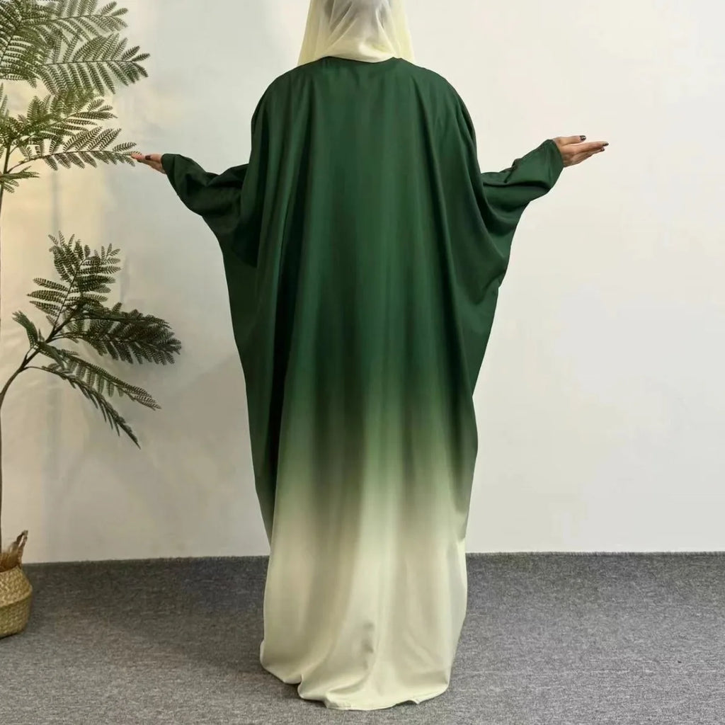 Two-Tone Abaya with Full Sleeves
