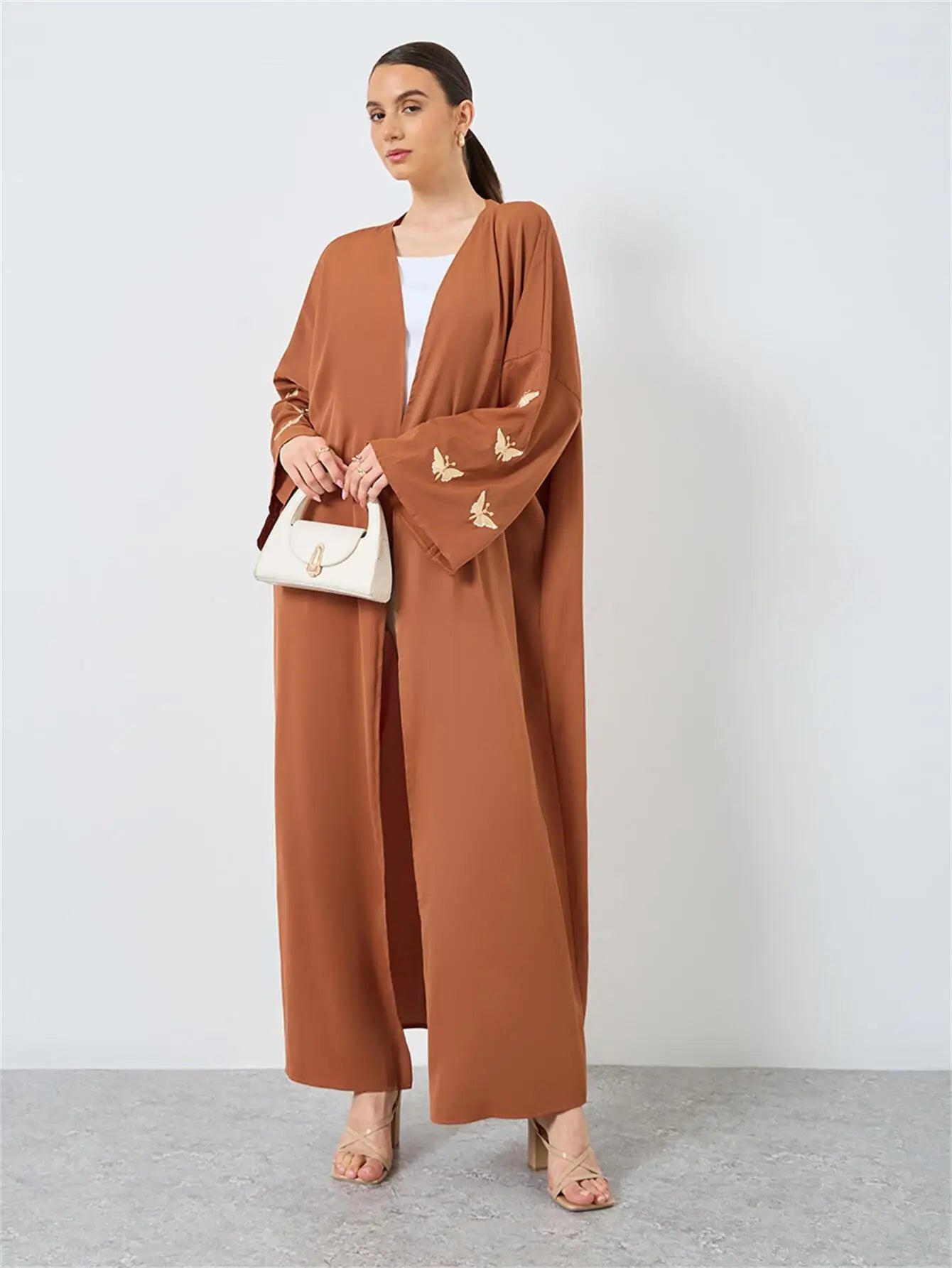 Embroidered Abaya with Full Sleeves