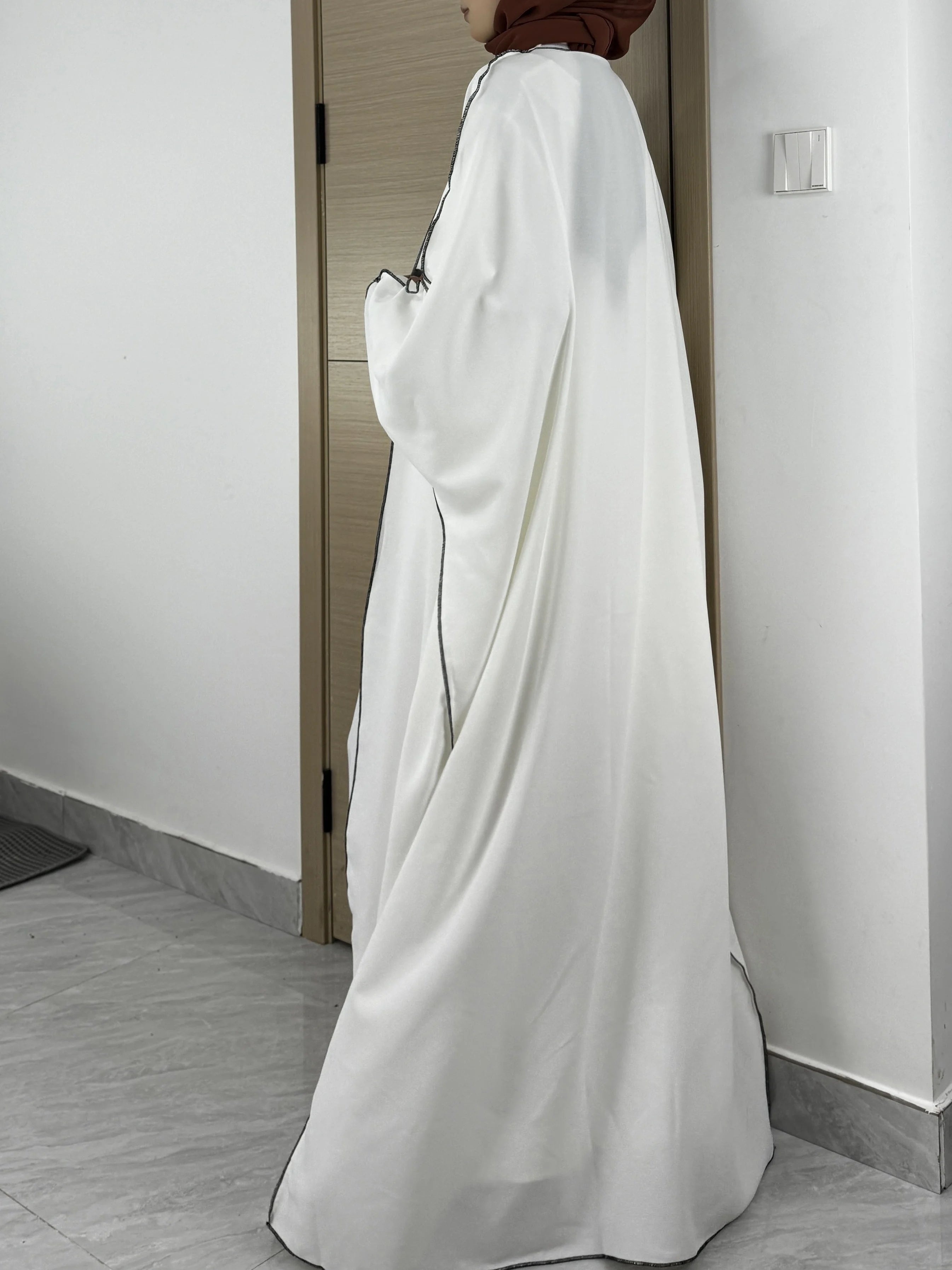 Solid Bisha Abaya - Soft Colors