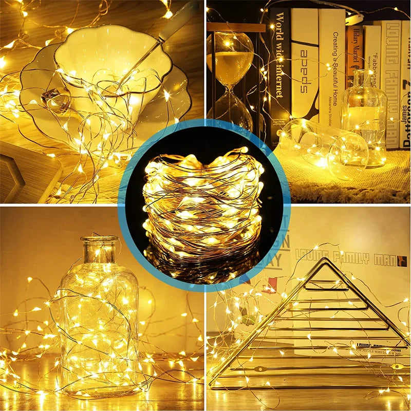 USB Led Fairy Lights Copper Wire String LED