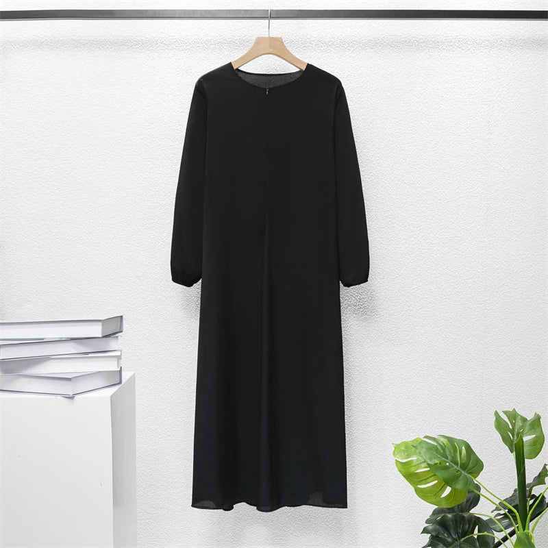 Black Loose Abaya Plain or Floral Print