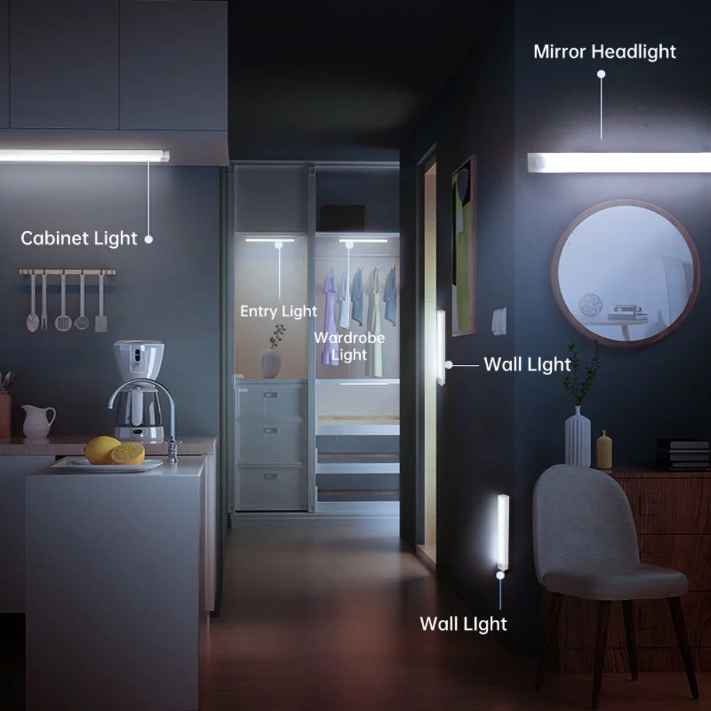 MagiLight Sensor Bars  
Perfect For These Locations:
🛏️ Under Beds | 🚪 Inside Cabinets | 🪑 Stair Steps | 👶 Kids' Rooms | 🍳 Kitchen Cabinets