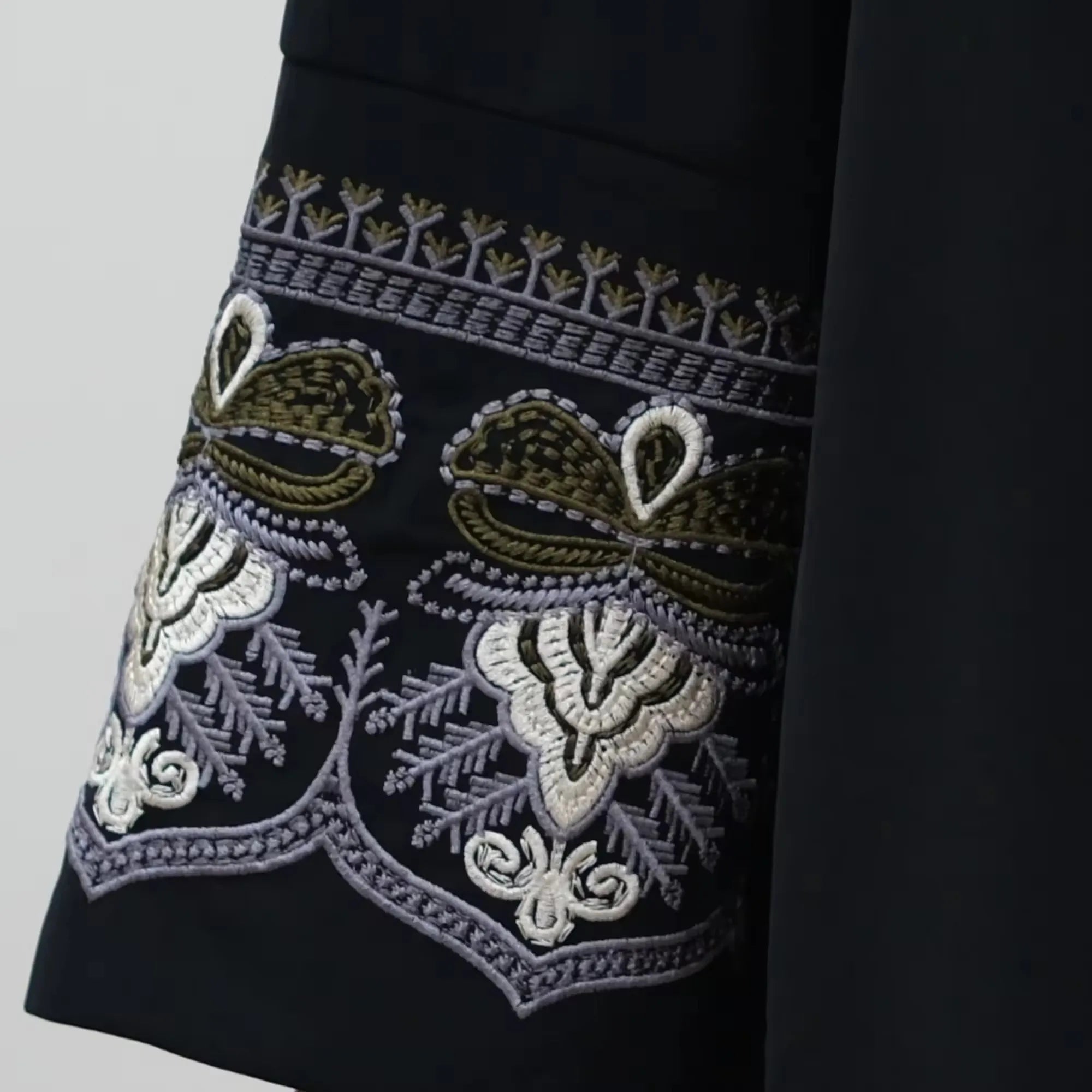 Embroidered Kimono Abaya - Oversized Muslim Robe