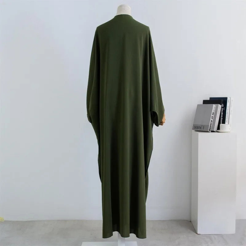 Abaya with Embroidered Sleeves