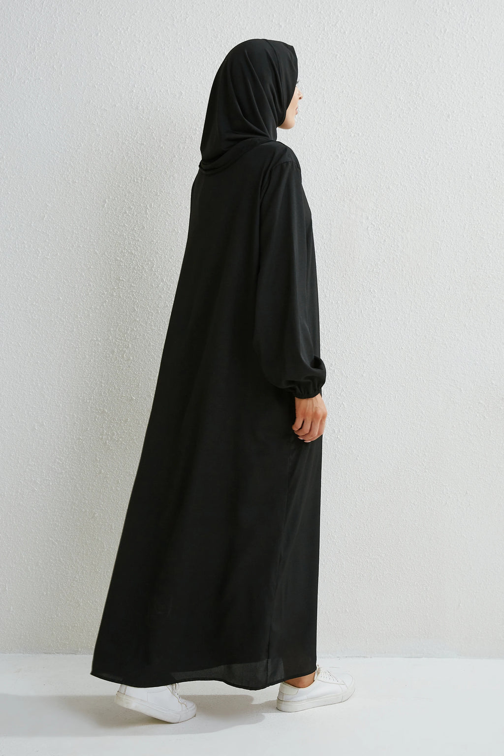 Black Loose Abaya Plain or Floral Print