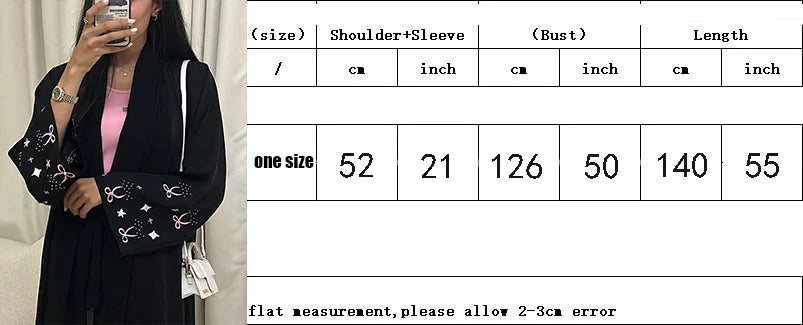 Embroidered Abaya Dress - Moroccan Jalabiya