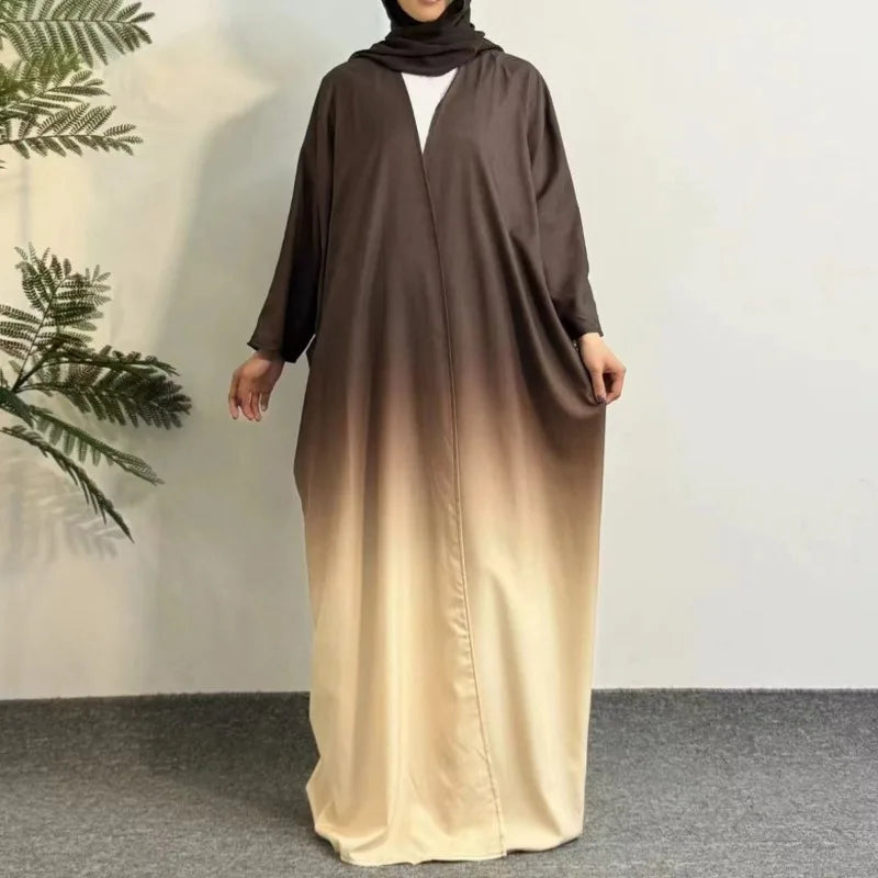 Two-Tone Abaya with Full Sleeves