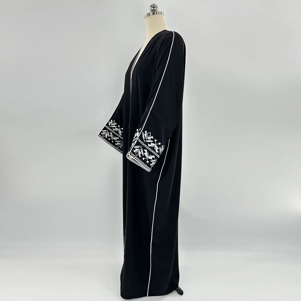 Embroidered Abaya Hijab Dress - Moroccan Caftan