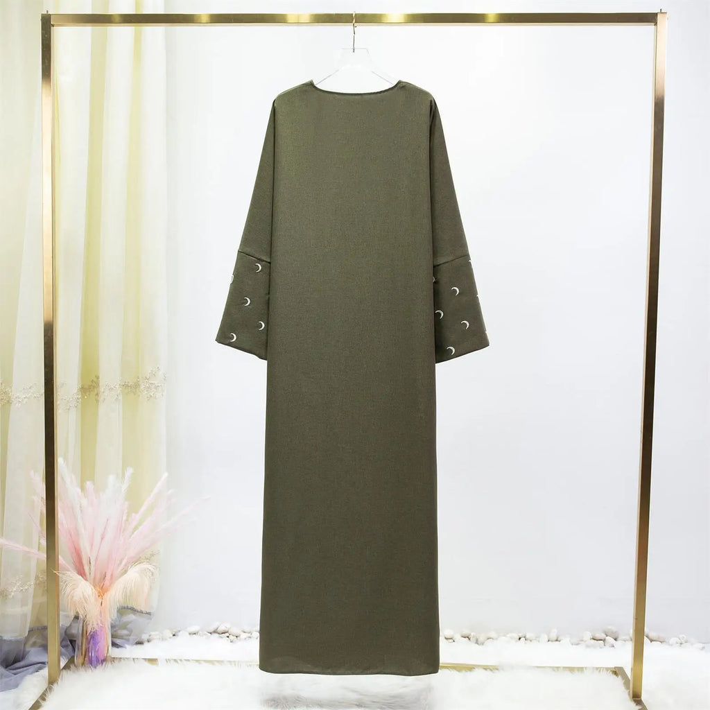 Elegant Moon Embroidery Abaya Cape with Beautiful Colors