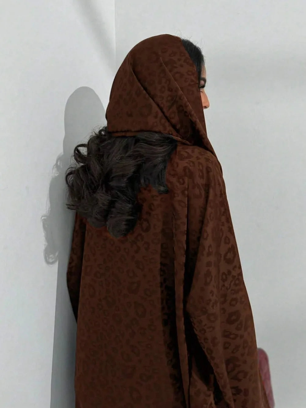 Casual Printed Abaya Set with Hijab