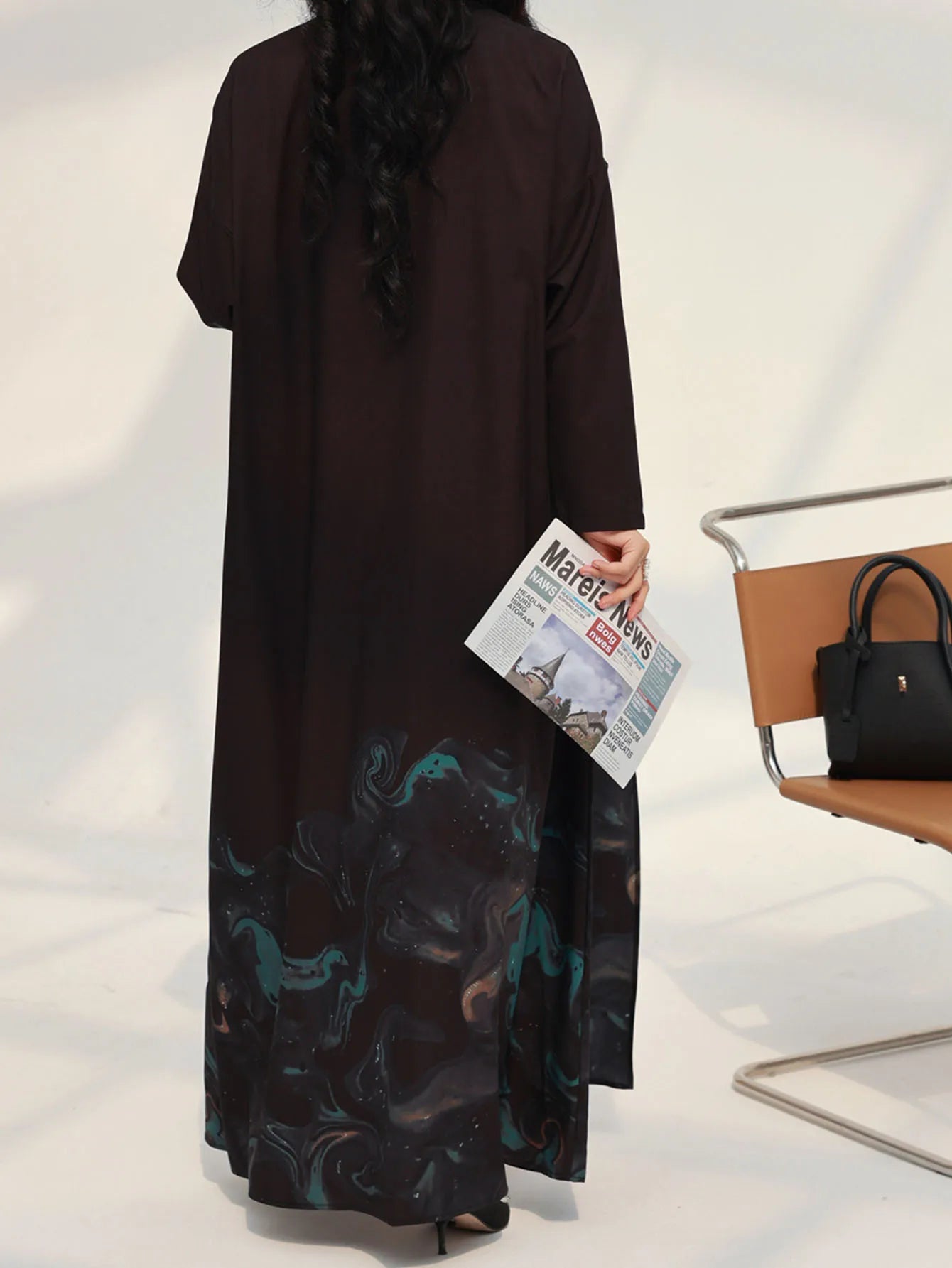 Printed Abaya with Full Sleeves