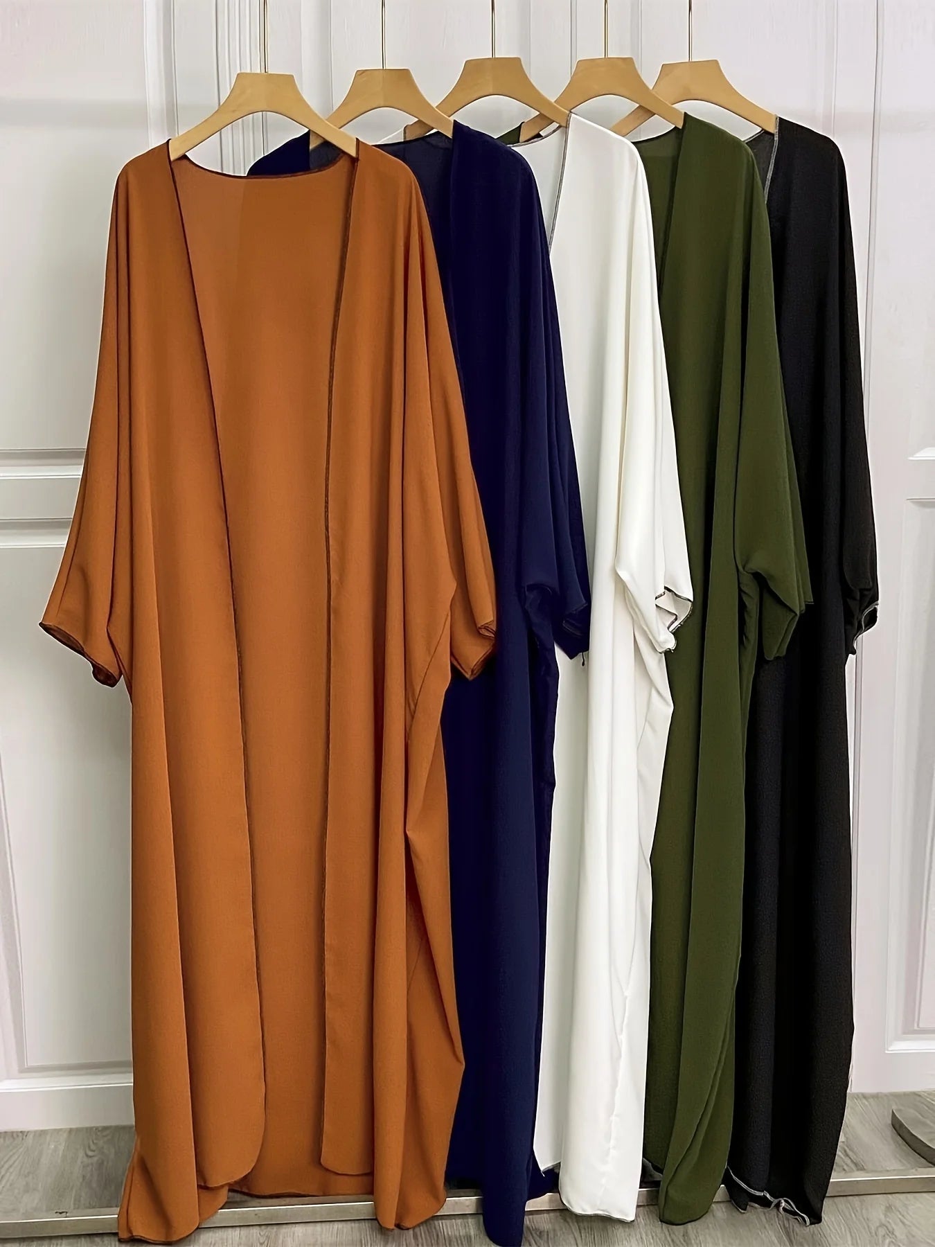 Solid Bisha Abaya - Soft Colors