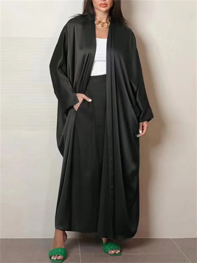 Al-Bisha Loose Sleeve Abaya - Beautiful Colors