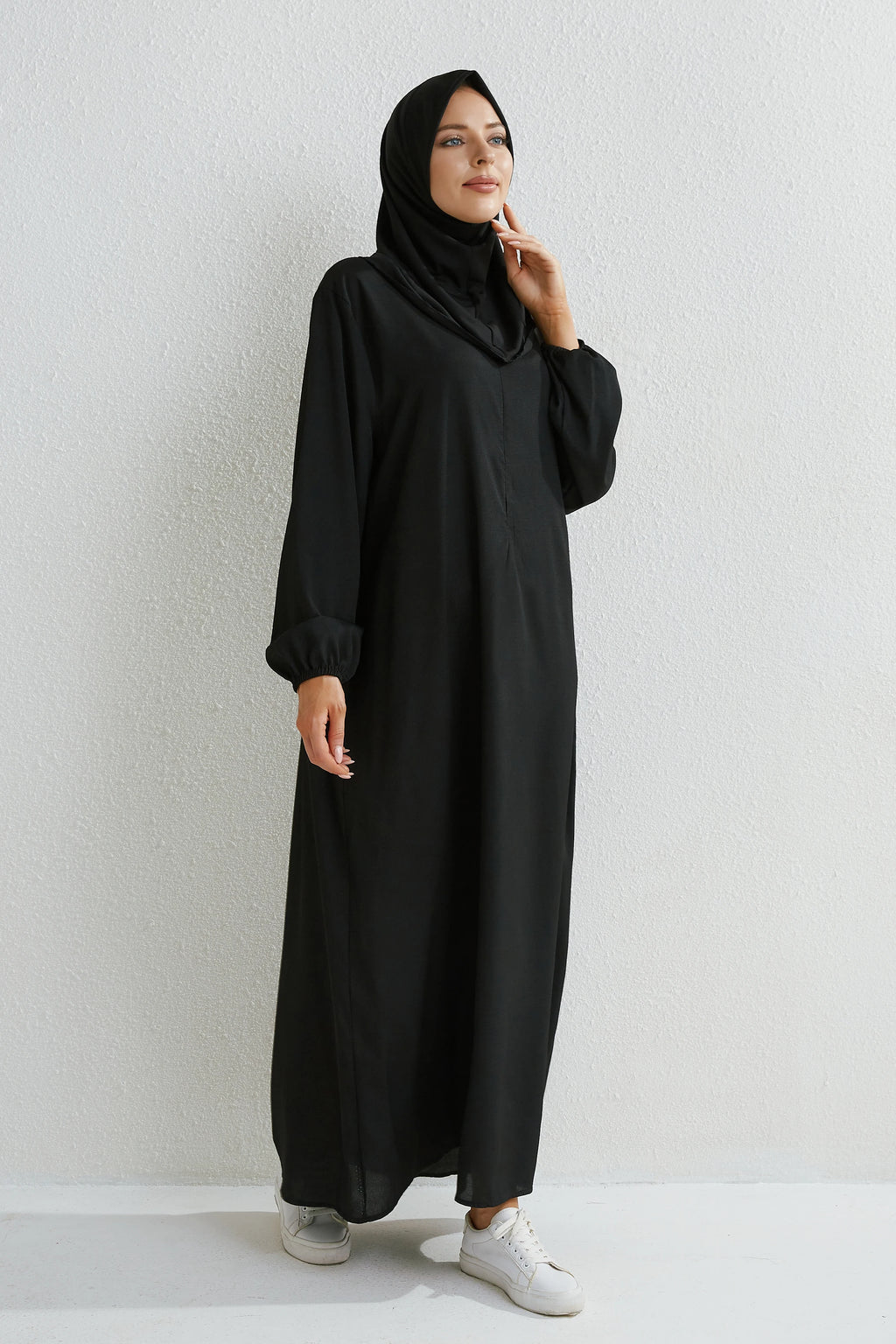 Black Loose Abaya Plain or Floral Print