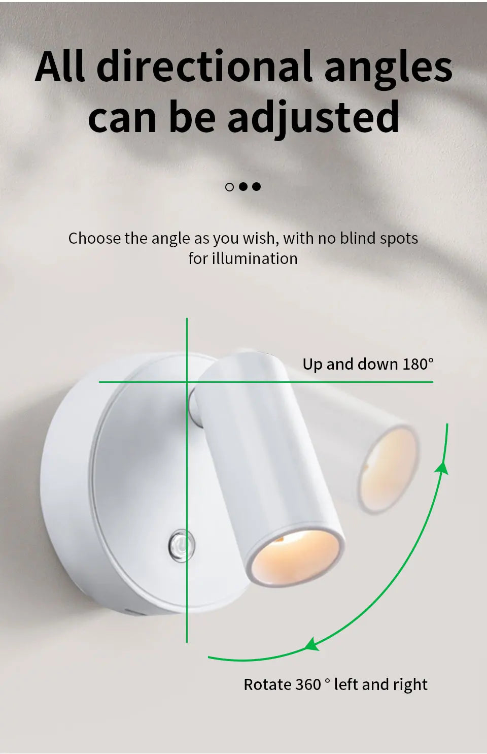 Magnetic Base USB Rechargeable LED Cordless Wall Light Touch Switch Black White Gold Silvery Dimmable Bedside Lamp For Reading