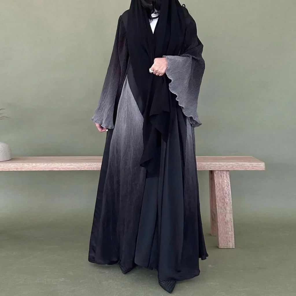 Two-Tone Abaya with Full Sleeves