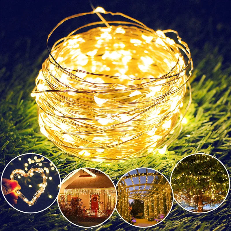 USB Led Fairy Lights Copper Wire String LED