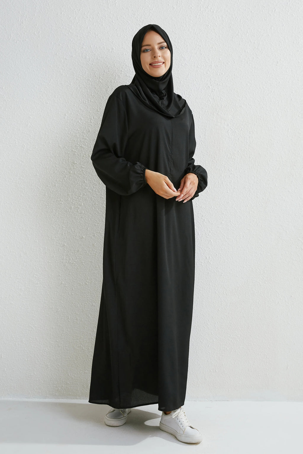 Black Loose Abaya Plain or Floral Print