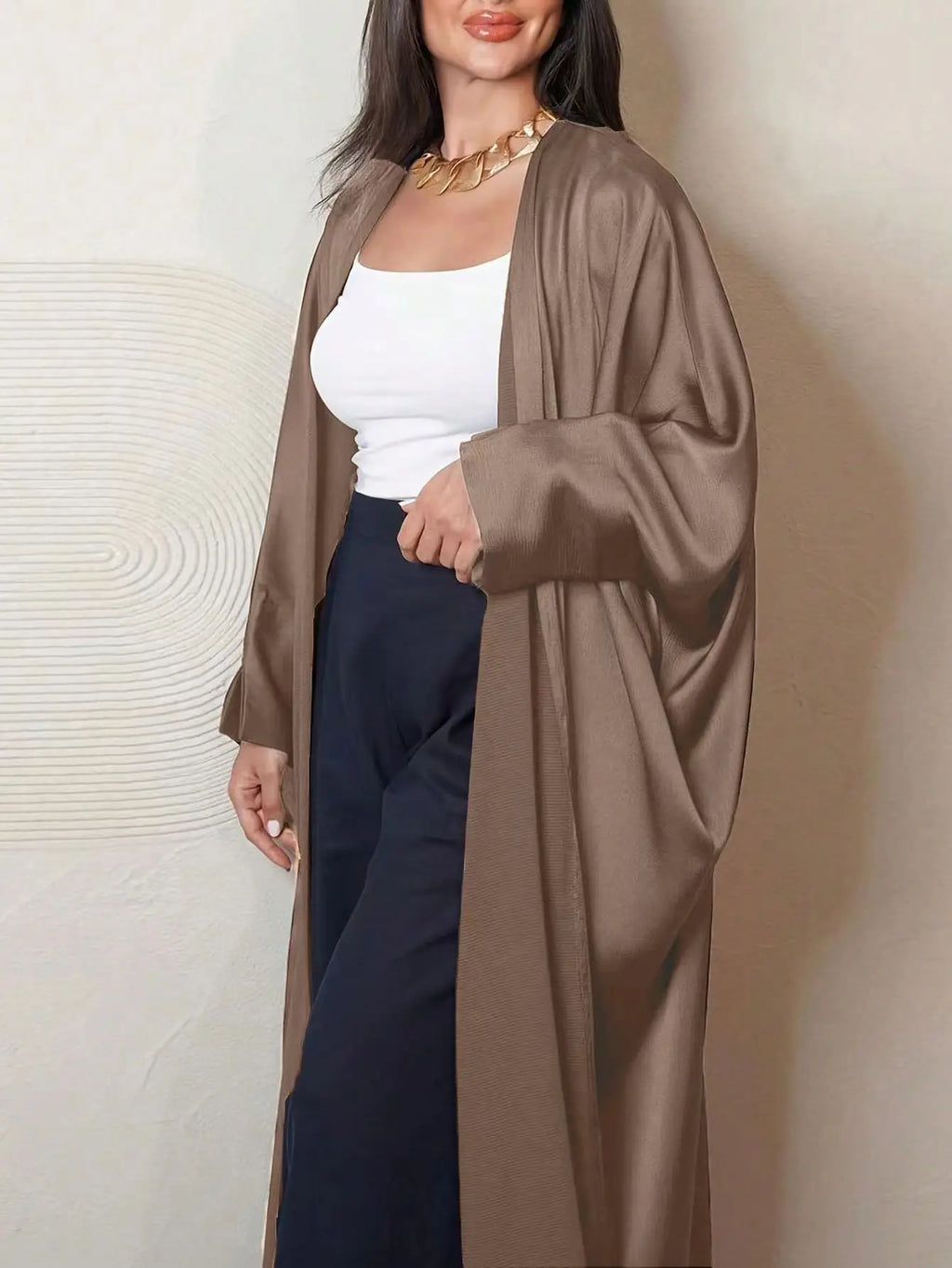 Al-Bisha Loose Sleeve Abaya - Beautiful Colors