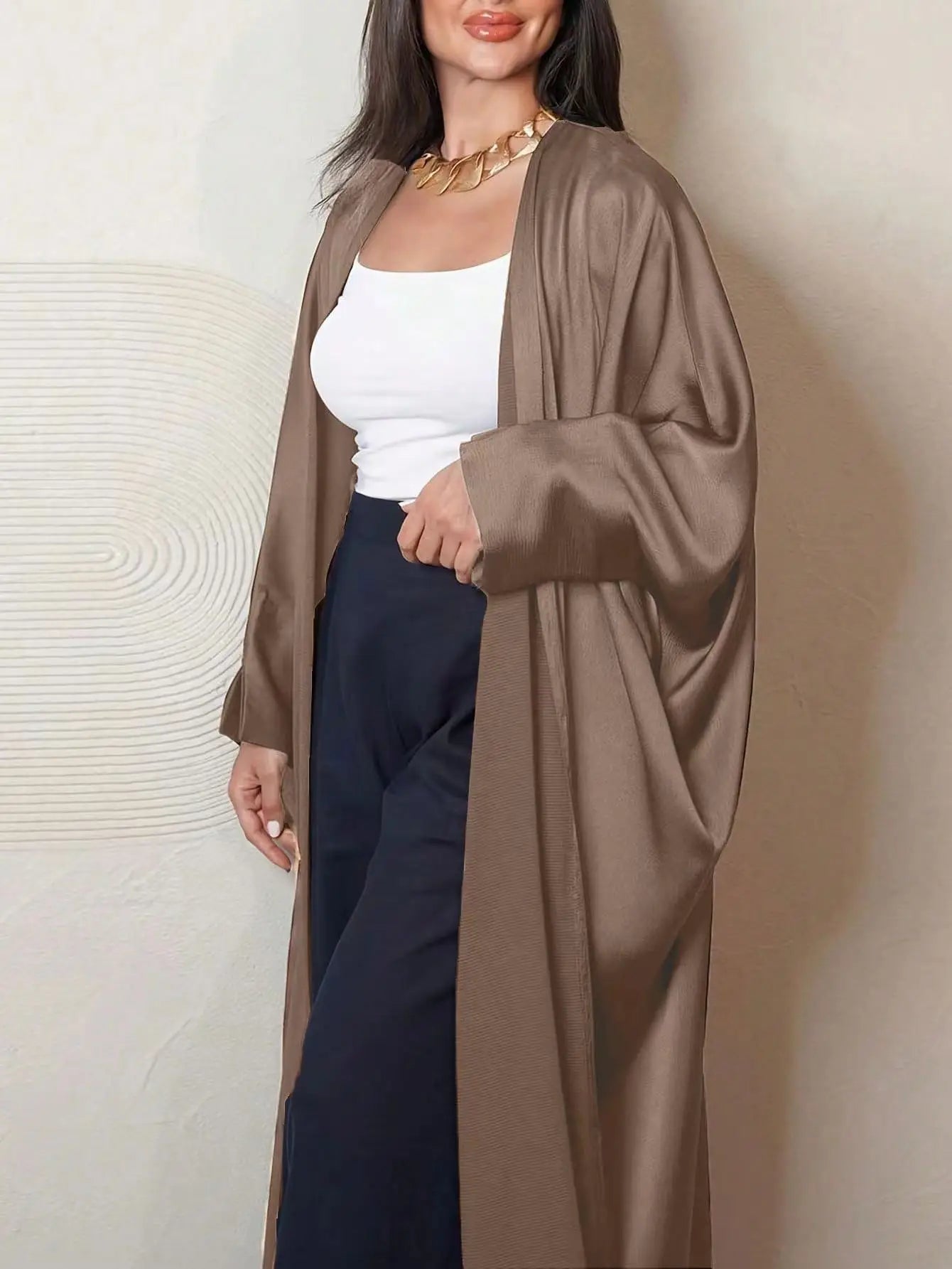 Al-Bisha Loose Sleeve Abaya - Beautiful Colors