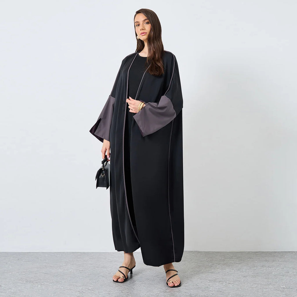 Beautiful Loose Abaya - Elegant Long Sleeve Open Front