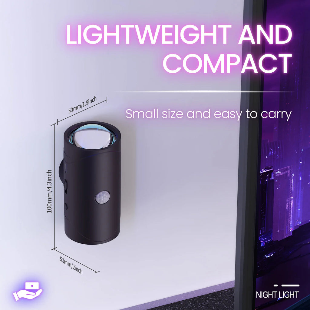 LED Motion Sensor Light, 8 Lighting Effects, Up/Down Lighting Design Rechargeable Cordless Wall Lamps for Indoor Bedroom Hallway