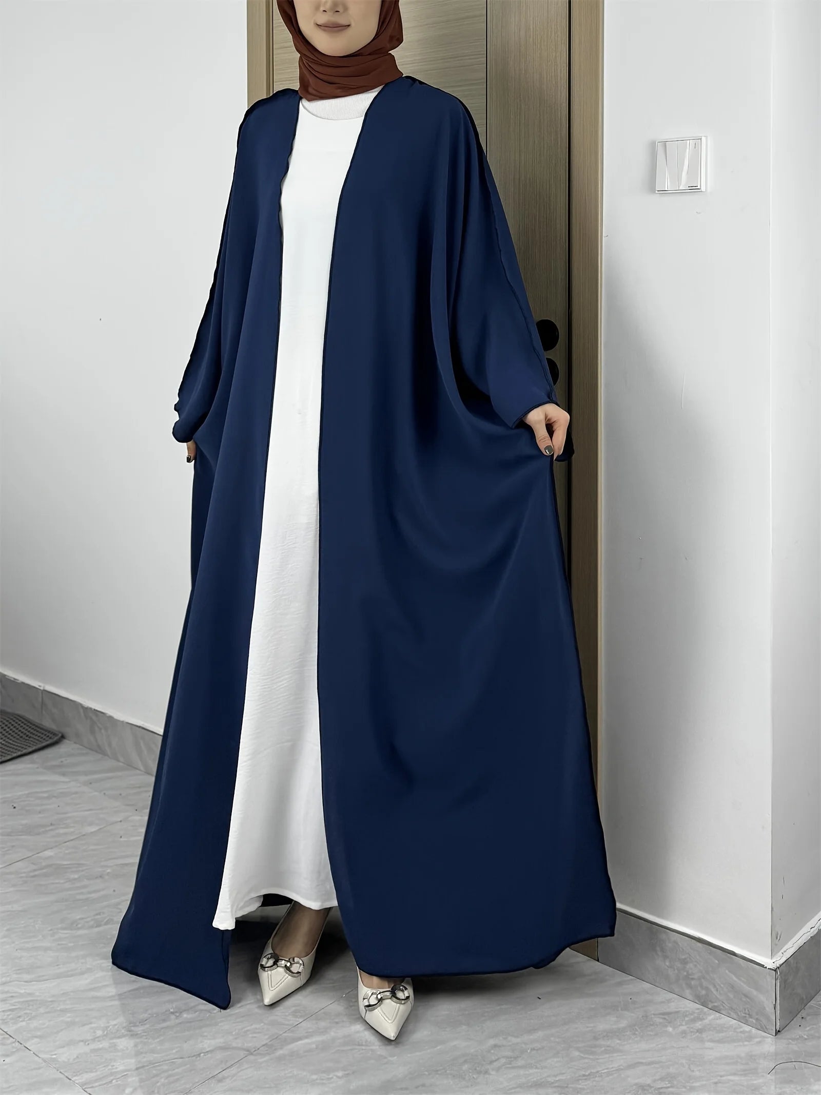 Solid Bisha Abaya - Soft Colors